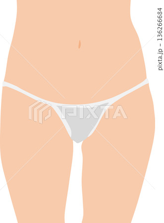 ダイエットに成功した女性のイラスト 136266684