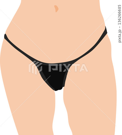ダイエットに成功した女性のイラスト 136266685