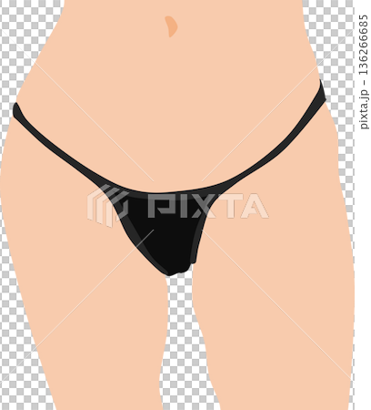 Illustration of a woman who succeeded in dieting 136266685