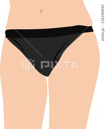 ダイエットに成功した女性のイラスト 136266692