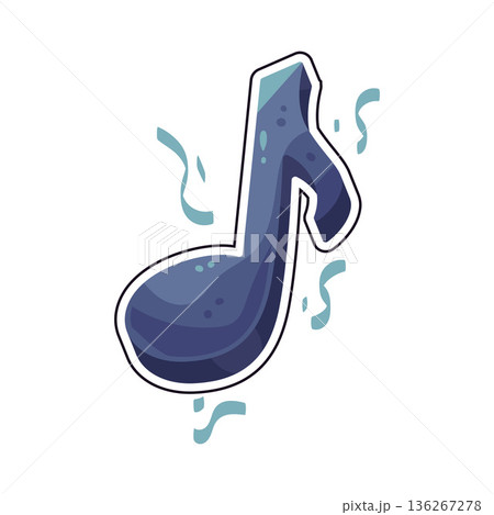 Illustration of music note Illustration of music note 136267278