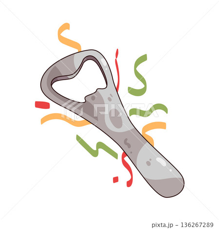 Illustration of bottle opener 136267289