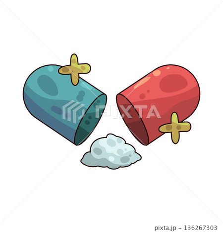 Illustration of capsule Illustration of capsule 136267303