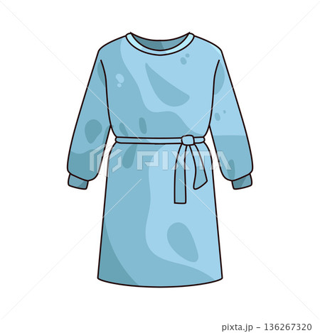 Illustration of medical gown 136267320
