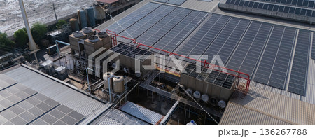 Cooling towers in data center building. Cooling towers in data center building. 136267788