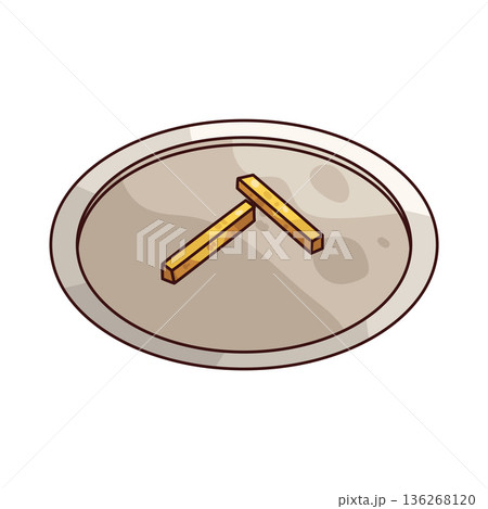 Illustration of Paper Plate 136268120