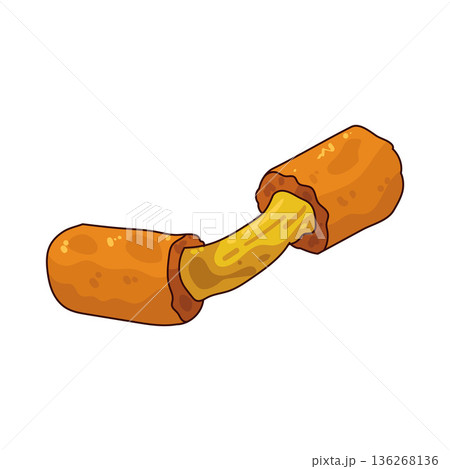 Illustration of cheese stick Illustration of cheese stick 136268136