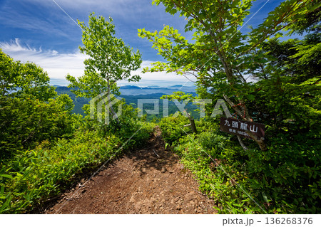 夏の戸隠連峰・九頭龍山の風景 136268376