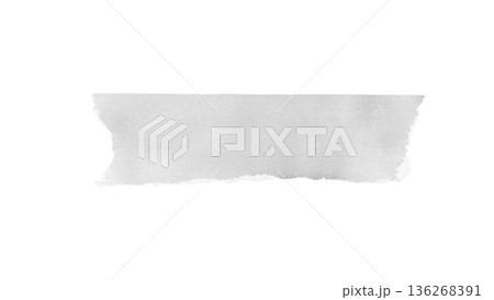 Watercolor texture in soft gray tones with uneven edges, suitable for backgrounds, design projects, and artistic applications 136268391