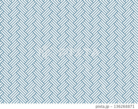 藍色の檜垣文様の背景 136268871