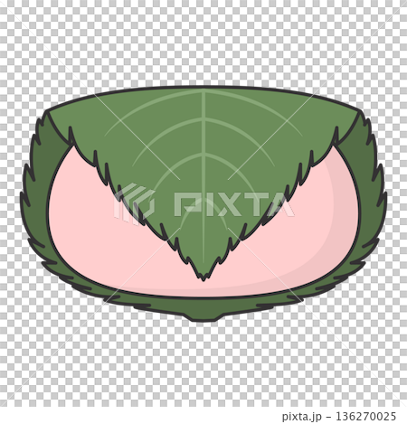 桜餅のイラスト 136270025