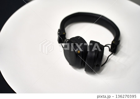 Over-Ear Headphones on White Background Over-Ear Headphones on White Background 136270395
