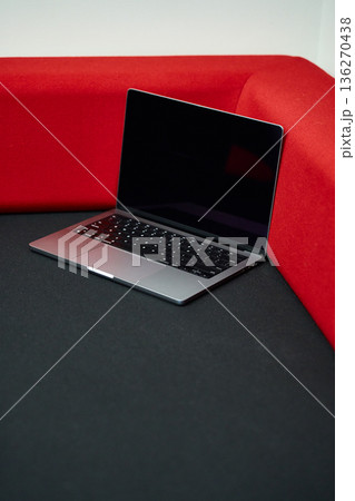 Modern Laptop on Dark Surface Modern Laptop on Dark Surface 136270438