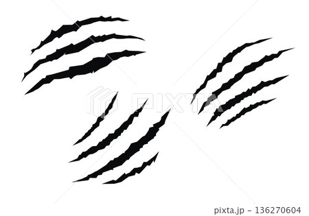 Animal claw scratches, Cat tiger, wild animal claws scratch Animal claw scratches, Cat tiger, wild animal claws scratch 136270604