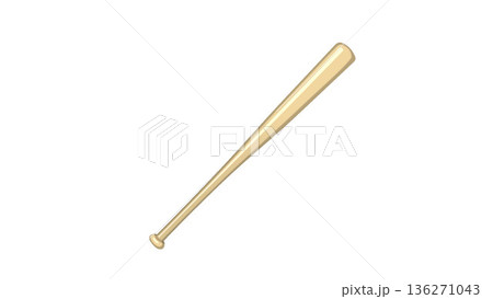 野球のバット 136271043