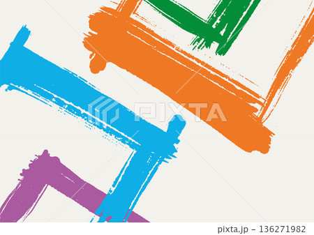 Colorful Brush Frame Abstract vector Pattern Colorful Brush Frame Abstract vector Pattern 136271982