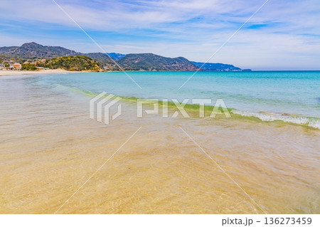 （静岡県）伊豆・白浜海岸、ビーチ、冬 136273459