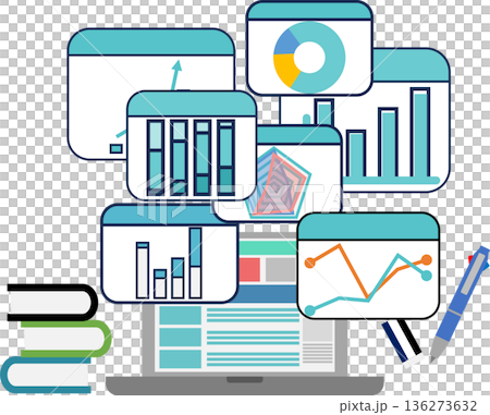 データを分析するイラスト 136273632