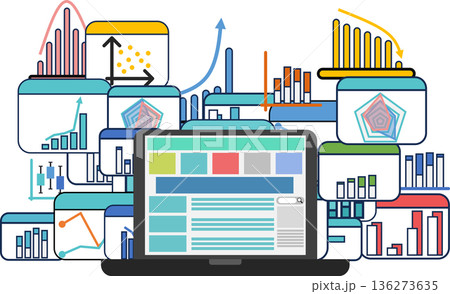 データを分析するイラスト 136273635