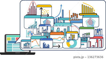 データを分析するイラスト 136273636