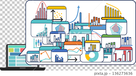データを分析するイラスト 136273636