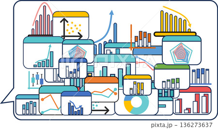 データを分析するイラスト 136273637