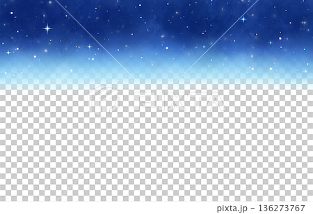 Blue starry sky watercolor blur background Blue starry sky watercolor blur background 136273767