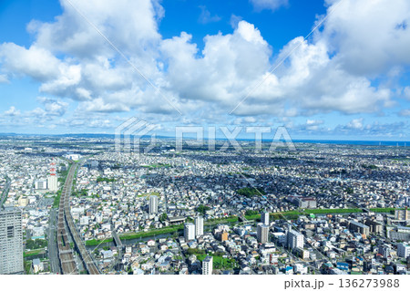 静岡県浜松市の都市風景 136273988