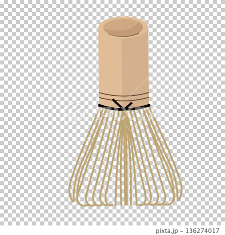 茶筅。お茶。ベクターイラスト	 136274017