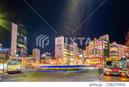 東京夜景・JR荻窪駅前 東京夜景・JR荻窪駅前 136274042