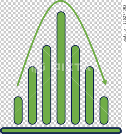 棒グラフのグラフィック素材イラスト 棒グラフのグラフィック素材イラスト 136274392