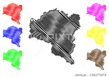 Bludenz district (Republic of Austria or osterreich, Vorarlberg or Vorarlbearg state) map vector illustration, scribble sketch Bezirk Bludenz map Bludenz district (Republic of Austria or osterreich, Vorarlberg or Vorarlbearg state) map vector illustration, scribble sketch Bezirk Bludenz map 136275974