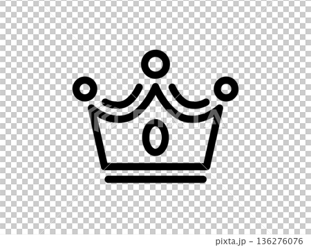 極簡皇冠圖標，簡潔的排名、獎勵、第一名符號 136276076