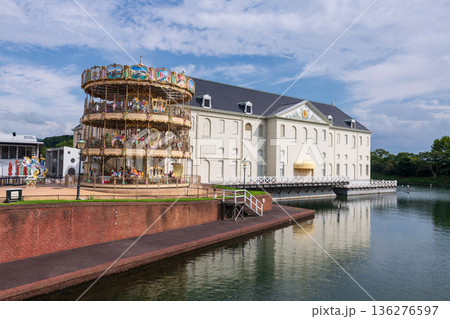 Ferris wheel by canal of Huis Ten Bosch, Nagasaki Ferris wheel by canal of Huis Ten Bosch, Nagasaki 136276597