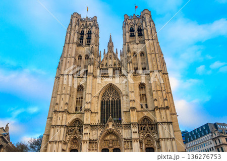 St. Michael and St. Gudula Cathedral in Brussels,  Belgium 136276753