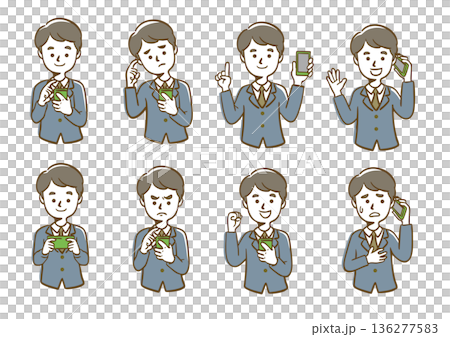 一名正在操作智慧型手機的工人 136277583