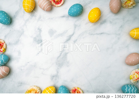 Happy Easter concept with easter eggs 136277720