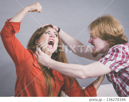Brother and sister having fight Brother and sister having fight 136278166
