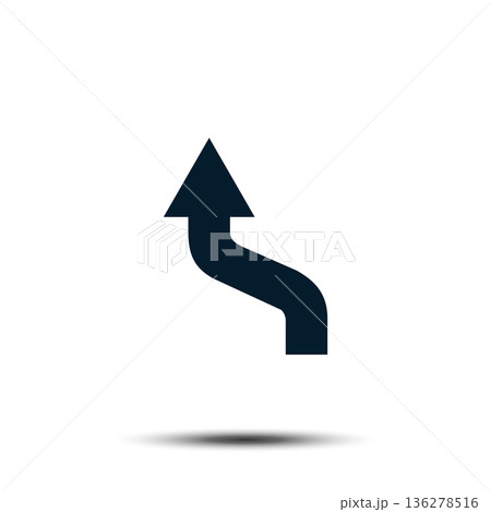 Road Sign Vector Logo Template Illustration EPS 10 136278516
