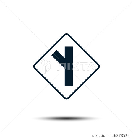 Road Sign Vector Logo Template Illustration EPS 10 136278529