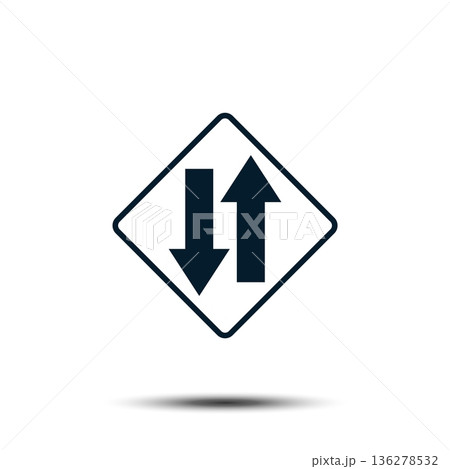 Road Sign Vector Logo Template Illustration EPS 10 136278532