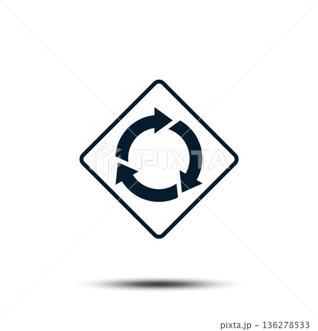 Road Sign Vector Logo Template Illustration EPS 10 136278533
