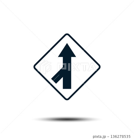 Road Sign Vector Logo Template Illustration EPS 10 136278535