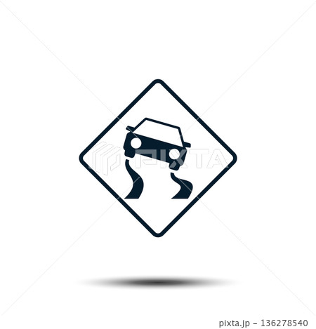 Road Sign Vector Logo Template Illustration EPS 10 136278540