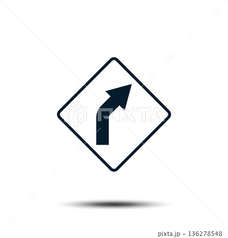Road Sign Vector Logo Template Illustration EPS 10 136278548
