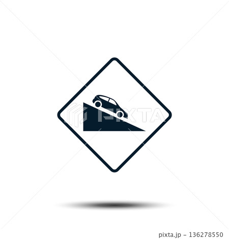 Road Sign Vector Logo Template Illustration EPS 10 136278550