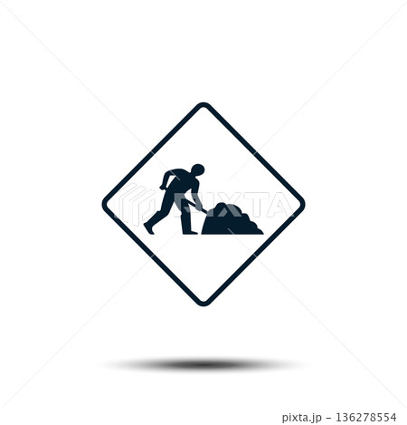 Road Sign Vector Logo Template Illustration EPS 10 136278554