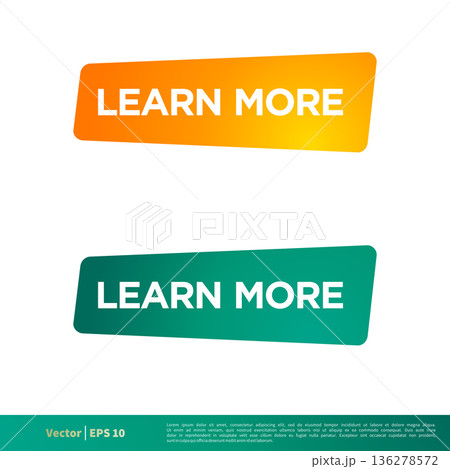 Learn More Letter Banner Button Icon Vector Template Illustration Design. Vector EPS 10. Learn More Letter Banner Button Icon Vector Template Illustration Design. Vector EPS 10. 136278572
