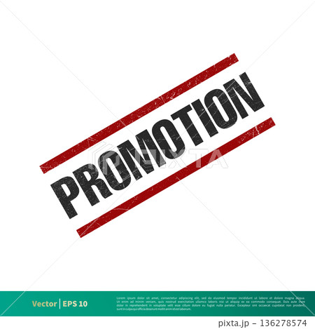 Promotion Banner Grunge Vector Template Illustration Design. Vector EPS 10. 136278574