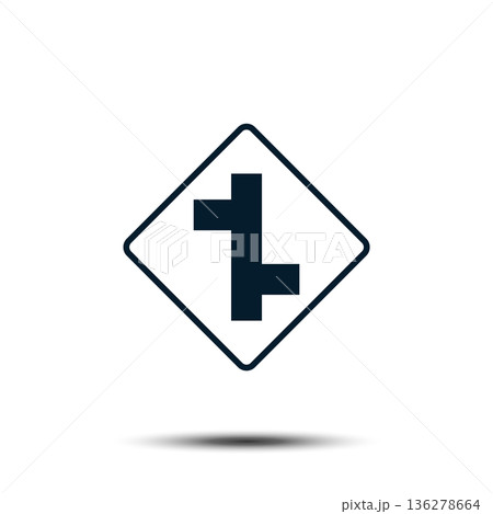Road Sign Vector Logo Template Illustration EPS 10 136278664